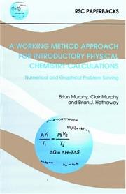 Cover of: PHYSICAL CHEMISTRY CALCULATION (RSC Paperbacks)