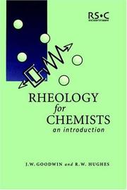 Cover of: Rheology for Chemists