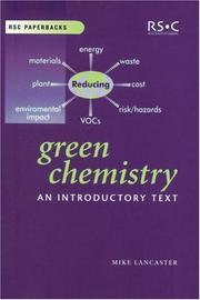 Green Chemistry by M. Lancaster
