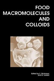 Cover of: Food Macromolecules and Colloids (Special Publication)