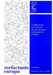 Cover of: Surfactants Europa by Hollis
