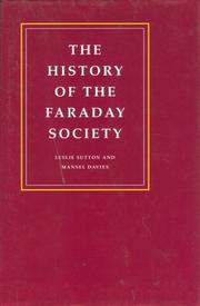 Cover of: history of the Faraday Society