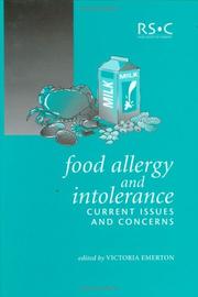 Cover of: Food Allergy and Intolerance: Current Issues and Concerns (Special Publication, Number 285)