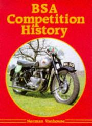 Cover of: BSA competition history by Norman Vanhouse