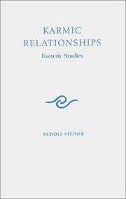 Cover of: Karmic Relationships by Rudolf Steiner, M. Cotterell, C. Davy, Rev