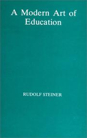 Cover of: A modern art of education by Rudolf Steiner