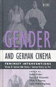 Cover of: Gender and German Cinema - Volume II by Sandra G. Frieden