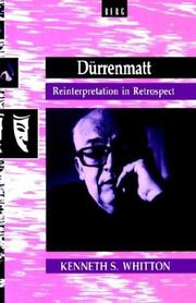 Cover of: Dürrenmatt: reinterpretation in retrospect