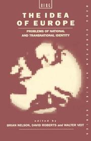Cover of: The Idea of Europe: problems of national and transnational identity