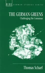 Cover of: The German Greens: challenging the consensus