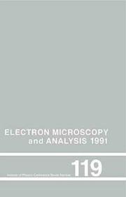 Cover of: Electron Microscopy and Analysis, 1991 | F. J. Humphreys