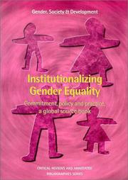 Cover of: Institutionalizing Gender Equality by 