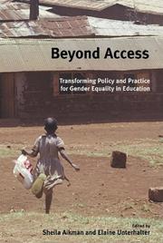 Cover of: Beyond access: transforming policy and practice for gender equality in education
