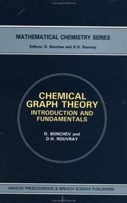 Cover of: Chemical graph theory: introduction and fundamentals