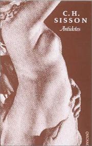 Cover of: Antidotes by C. H. Sisson