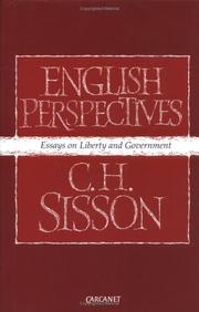 Cover of: English perspectives: essays on liberty and government