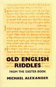 Cover of: Old English Riddles: From the Exeter Book (Poetica)
