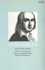 Cover of: Hölderlin, selected verse