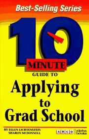 Cover of: Arco 10 Minute Guide to Applying to Grad School (10 Minute Guides)