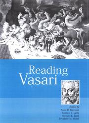READING VASARI; ED. BY ANNE B. BARRIAULT by Anne B. Barriault