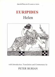 Cover of: Euripides by Peter Burian