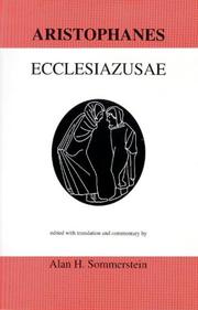 Cover of: Aristophanes: Ecclesiazusae (Classical Texts)