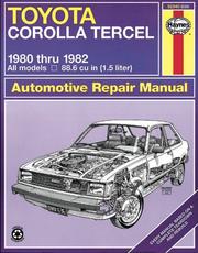 Cover of: Toyota Tercel owners workshop manual