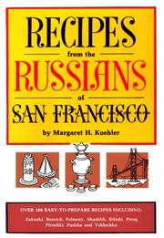 Cover of: Recipes from the Russians of San Francisco