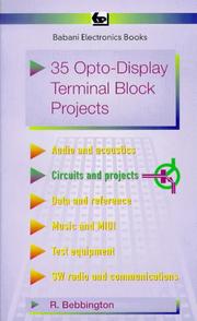 Cover of: 35 Opto-display Terminal Block Projects by Roy Bebbington