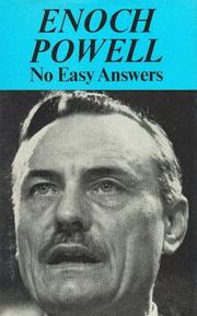 Cover of: No easy answers