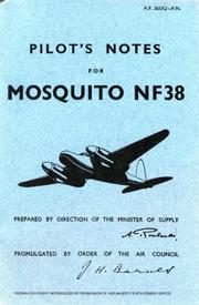 Cover of: De Havilland Mosquito 38  -Pilot's Notes by Air Ministry