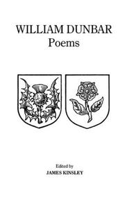 Cover of: Poems of William Dunbar (Exeter Medieval Texts and Studies)