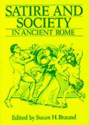 Cover of: Satire and Society in Ancient Rome (Exeter Studies in History) by S. H. Braund