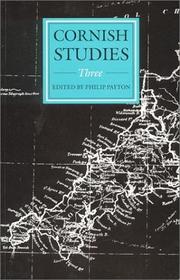 Cover of: Cornish Studies Three, Second Series (Cornish Studies)
