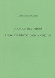 Cover of: Book of devotions =: Libro de devociones y oficios