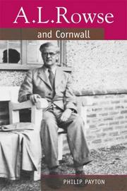 Cover of: A. L. Rowse and Cornwall by Philip Payton