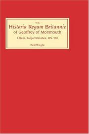 Cover of: Historia Regum Britannie of Geoffrey of Monmouth I by Neil Wright