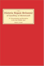 Cover of: The Historia regum Britannie of Geoffrey of Monmouth. by Geoffrey of Monmouth, Bishop of St. Asaph