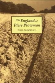 Cover of: The England of Piers Plowman by F. R. H. Du Boulay