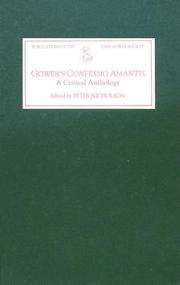 Cover of: Gower's Confessio amantis by edited by Peter Nicholson.