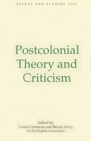 Cover of: Postcolonial Theory and Criticism (Essays and Studies)