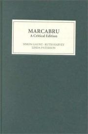 Cover of: Marcabru : A Critical Edition