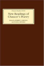 Cover of: New readings of Chaucer's poetry