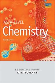 Cover of: As/A Level Chemistry Essential Word Dictionary (Essential Word Dictionaries)