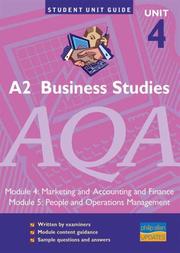 Cover of: A2 Business Studies AQA (Student Unit Guides)