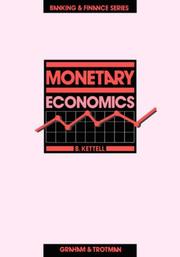 Cover of: Monetary economics