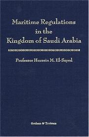 Cover of: Maritime regulations in the Kingdom of Saudi Arabia by Hussein M. El-Sayed