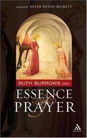 Cover of: Essence of Prayer by Ruth Burrows Ocd