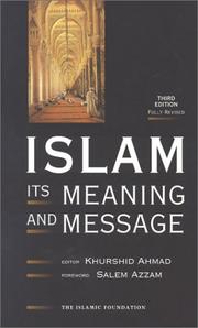 Cover of: Islam: Its Meaning and Message