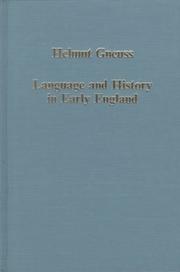 Language and history in early England by Helmut Gneuss